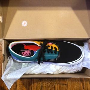 vans era mix colorblock yellow